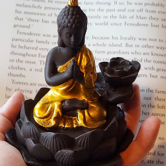 Budda Backflow Incense Burner Rose cones included - Picture 2 of 5